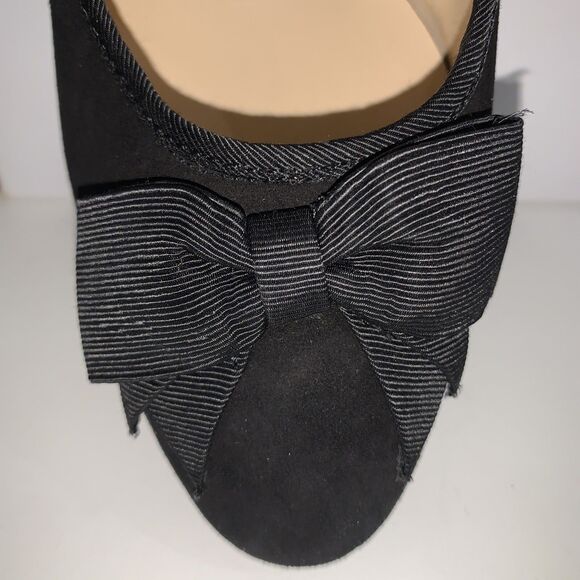 Isaac Mizrahi Live Women's 8M Pumps Stacked Heel Suede with Bow A269800 - Picture 6 of 9